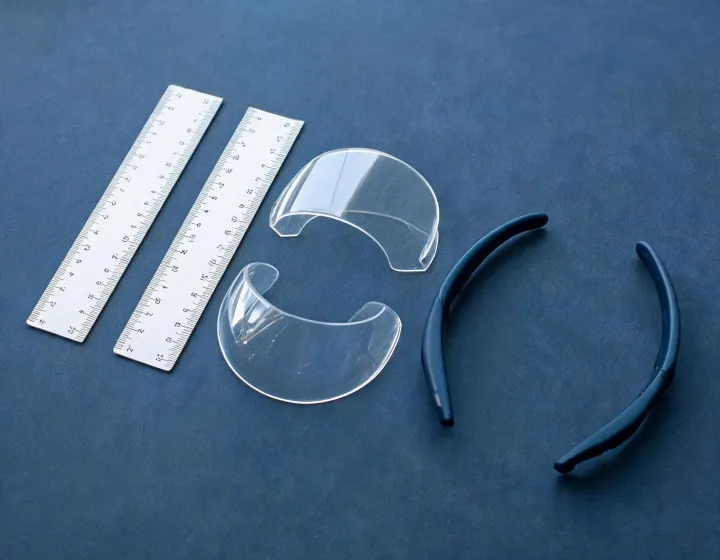 Safety side shields for glasses worksheet illustration